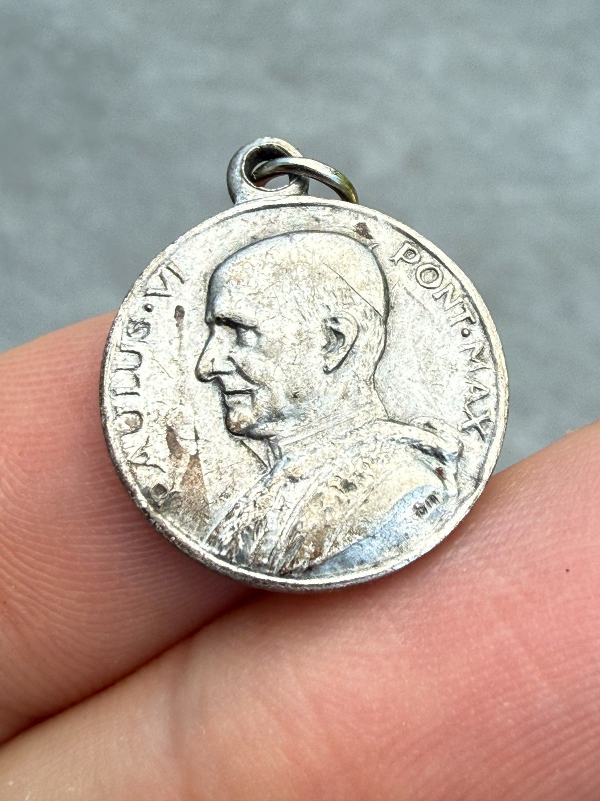 Vintage Pope Paul VI Medal Pendant Anno Santo 1975 Holy Year Rome Vatican