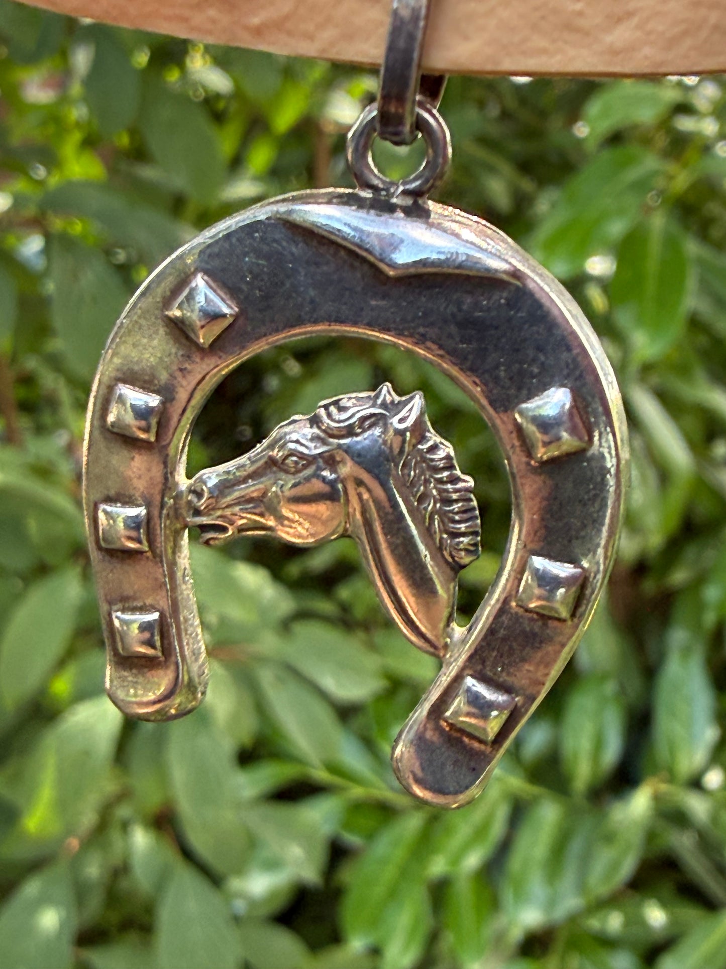 Vintage Silver Lucky Horseshoe Pendant