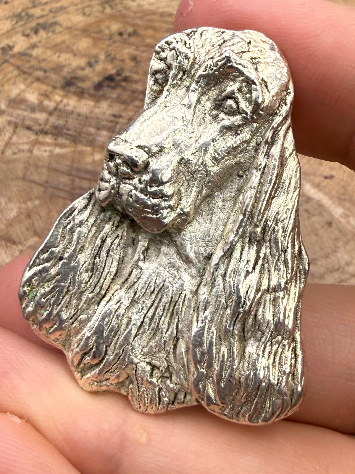 Vintage Cocker Spaniel Head Brooch