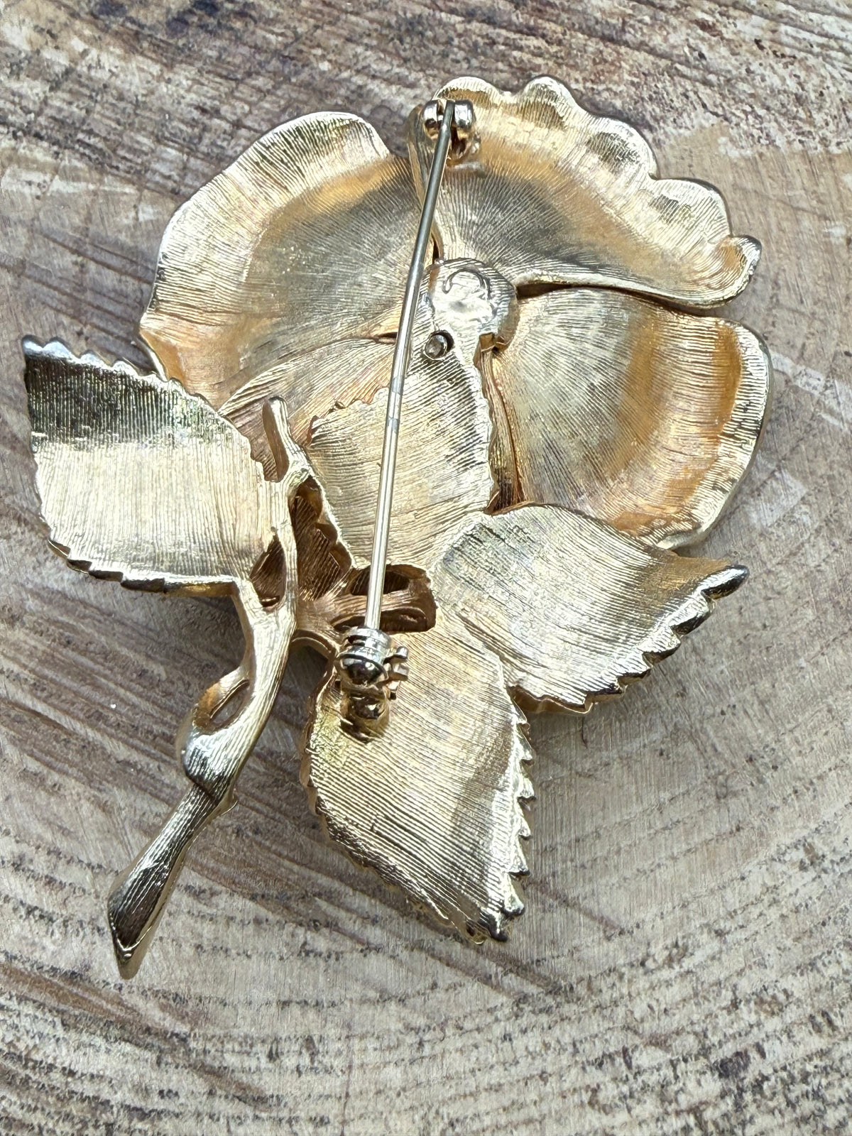 Vintage Large Statement Rose Brooch