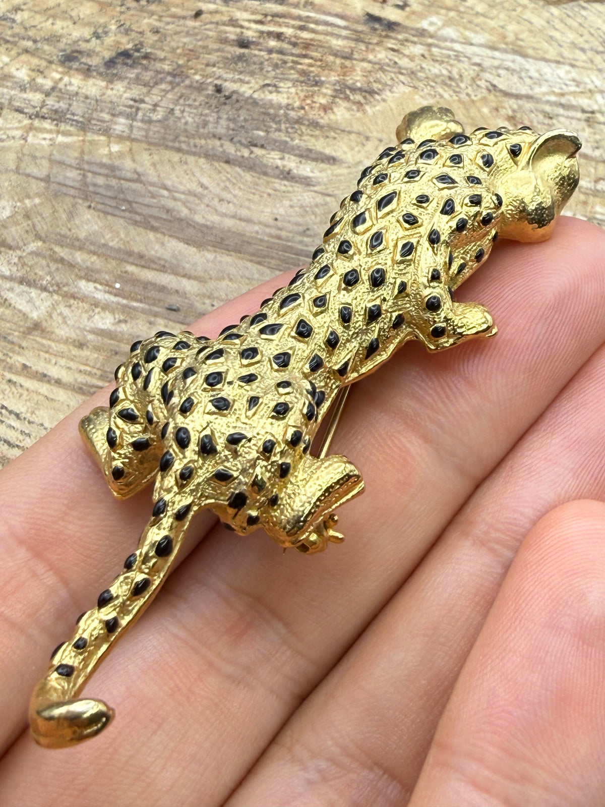 Vintage Leopard Figural Brooch