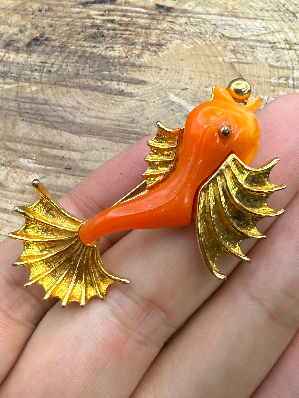 Vintage Sphinx Tropical Fish Brooch