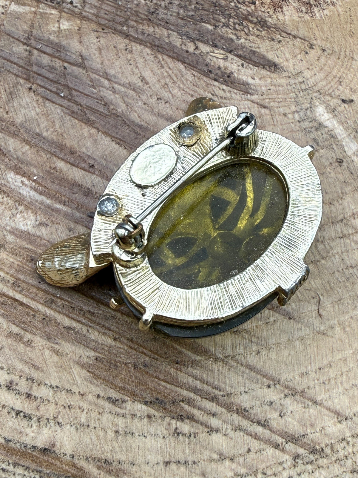 Vintage Quirky Cat Face Brooch