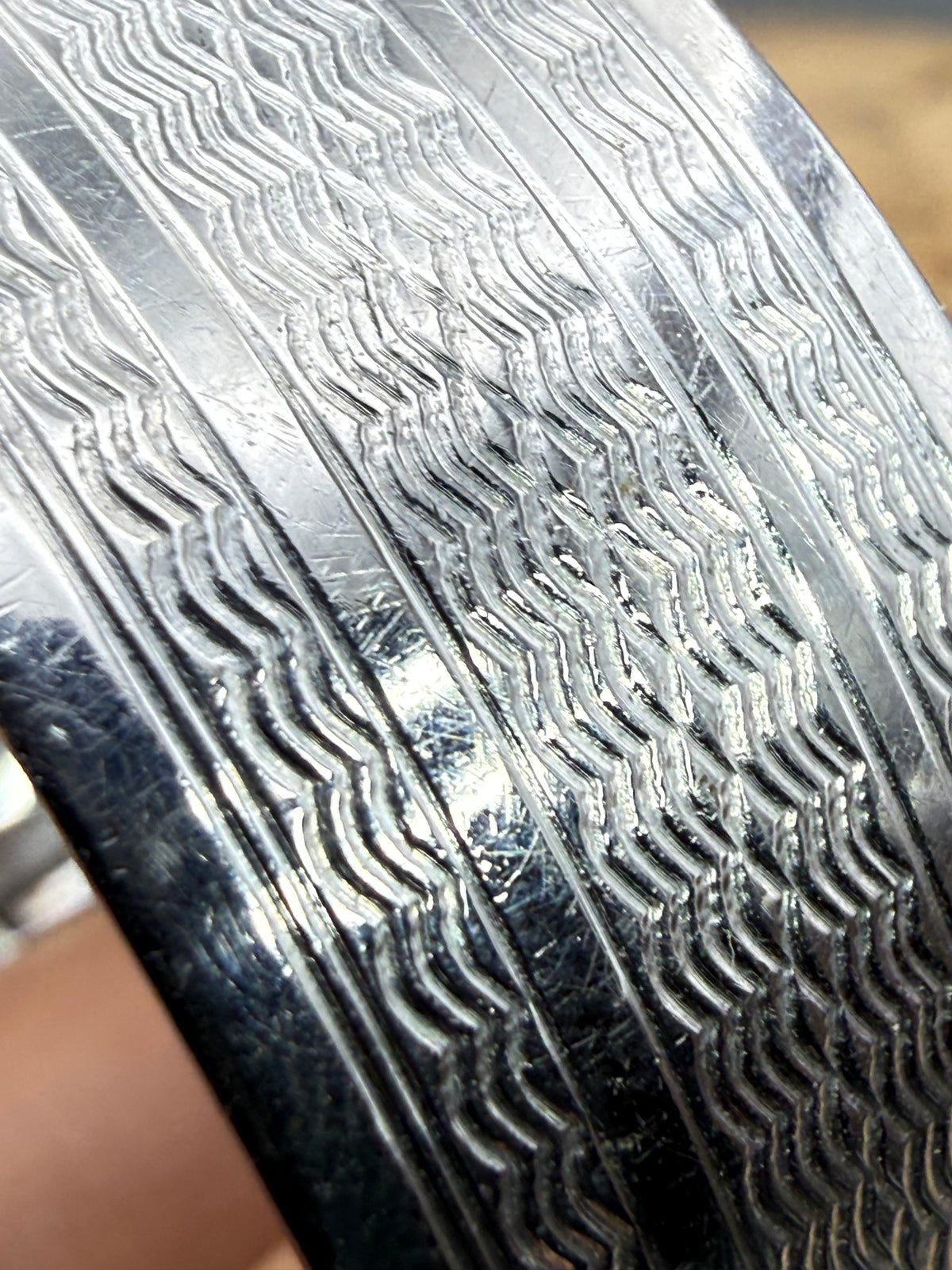 Vintage Engine Turned Hinged Bangle