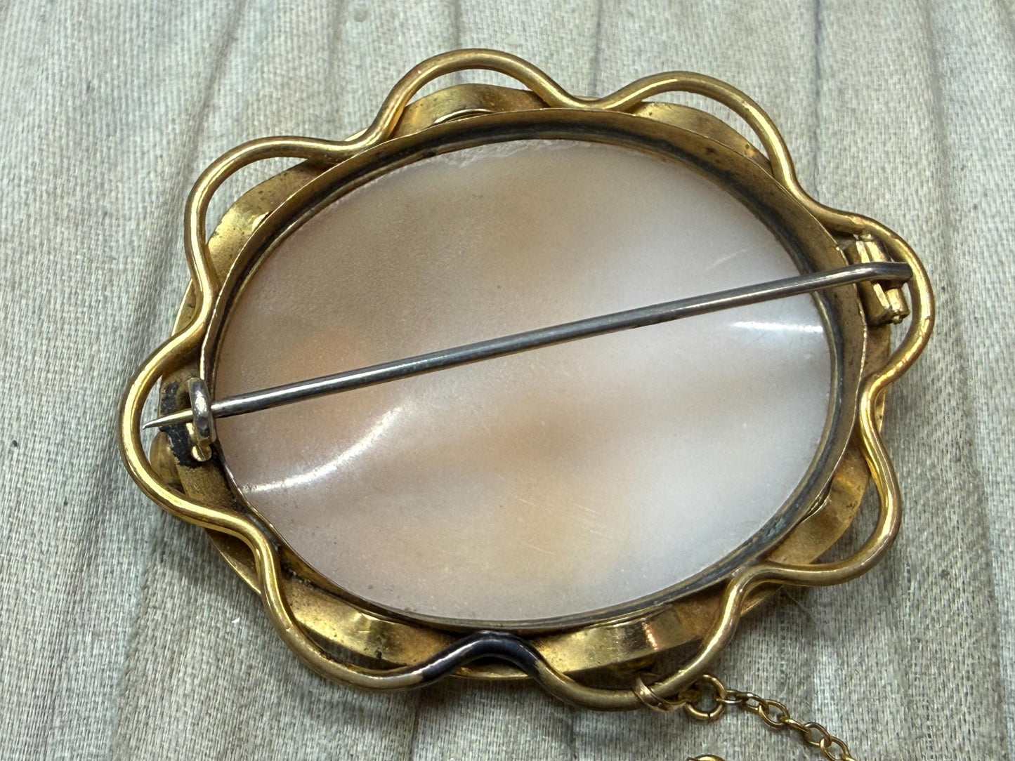 Victorian Cameo Brooch of Goddess Aurora & Chariot