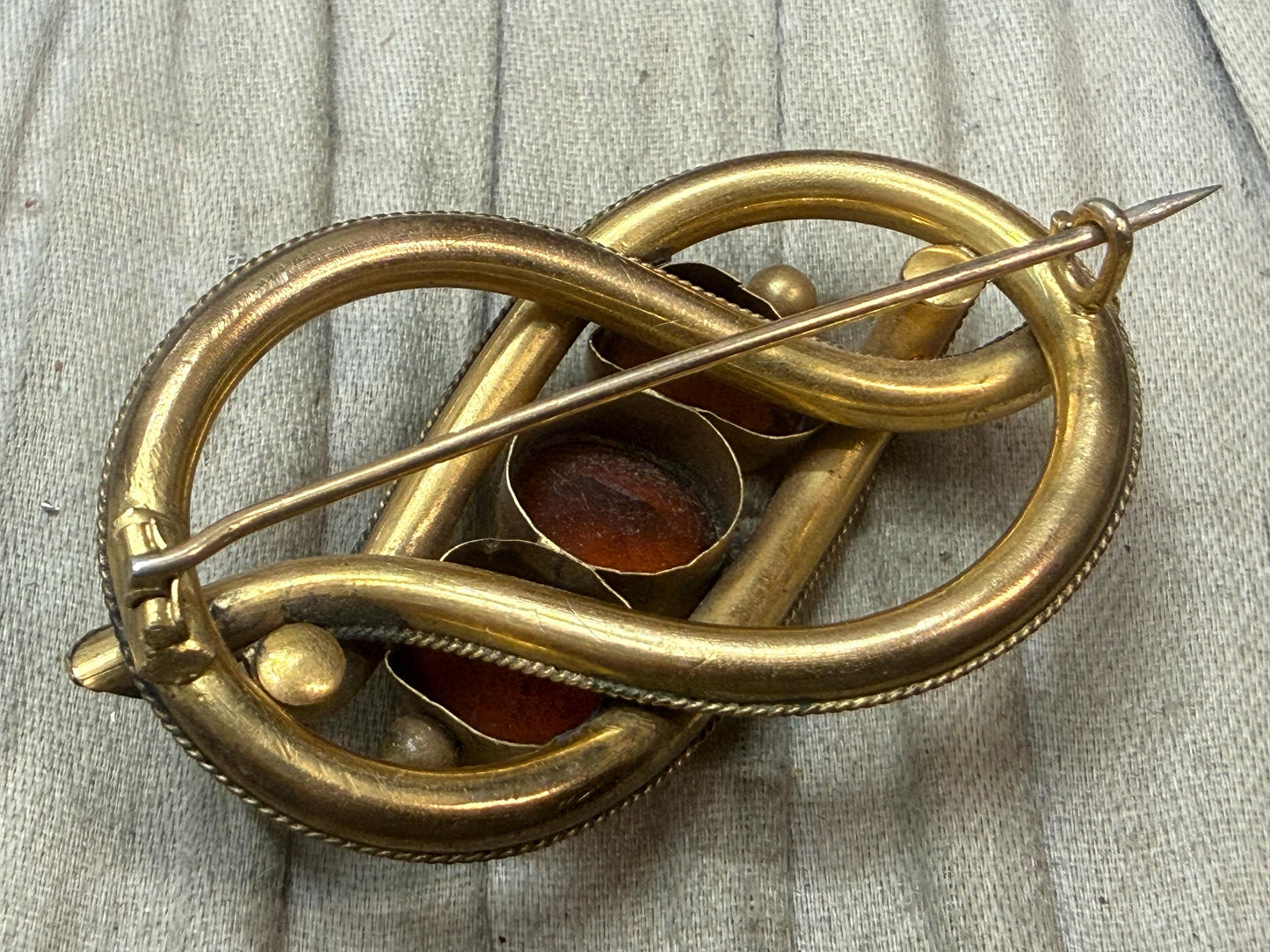Antique Victorian Lovers Knot Brooch