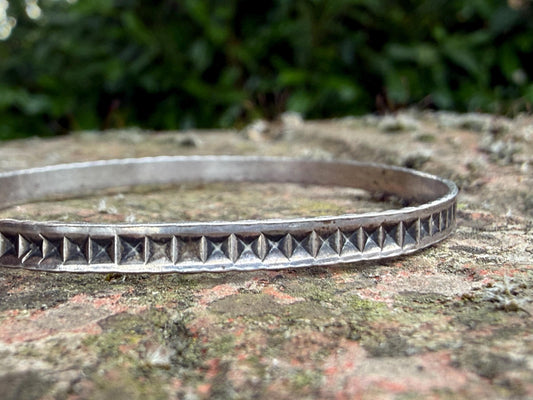 Vintage Sterling Silver Baby Adjustable Bangle