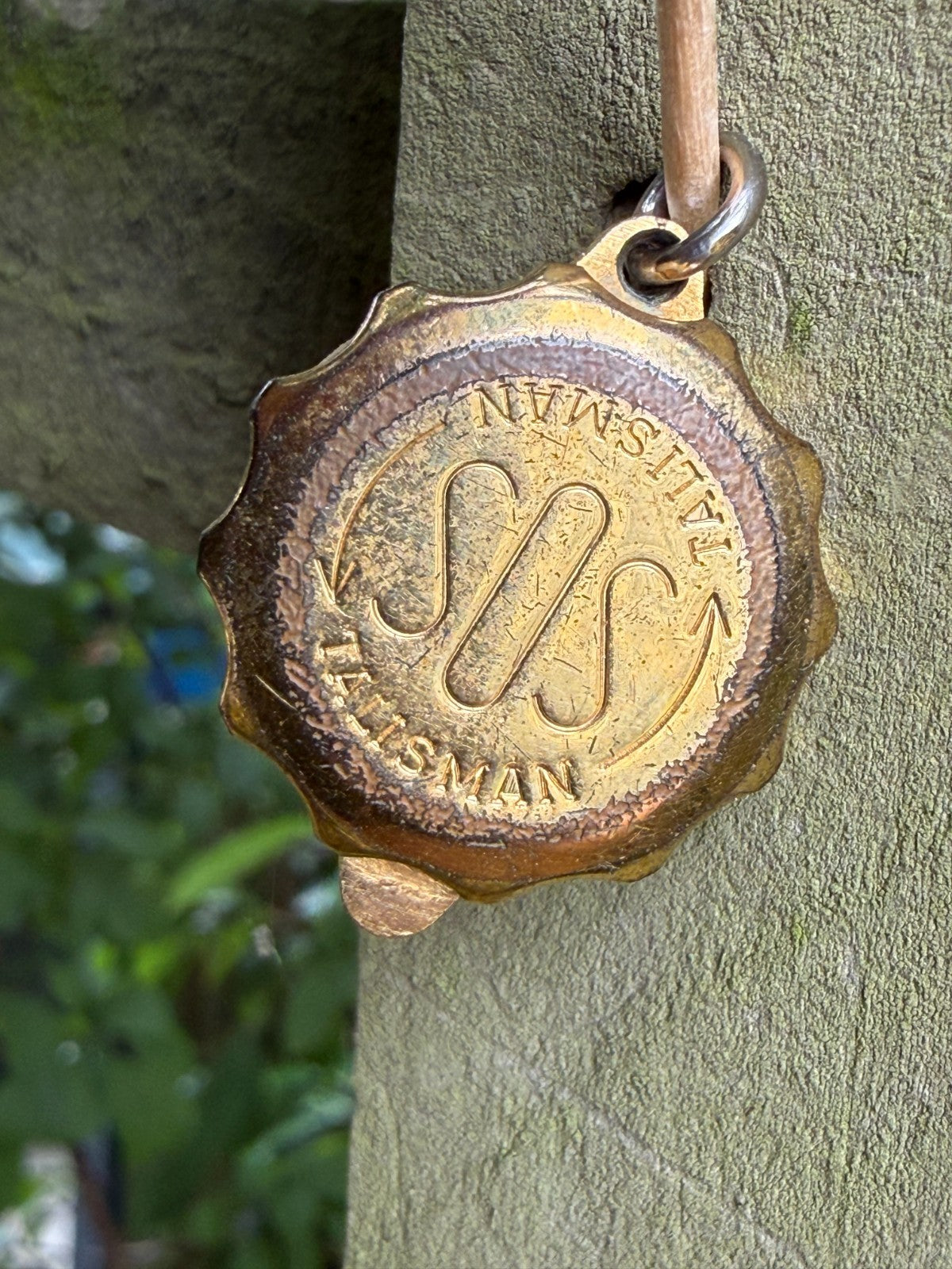 Vintage SOS Talisman Pendant St Christopher Emergency Medical ID Gold Plated