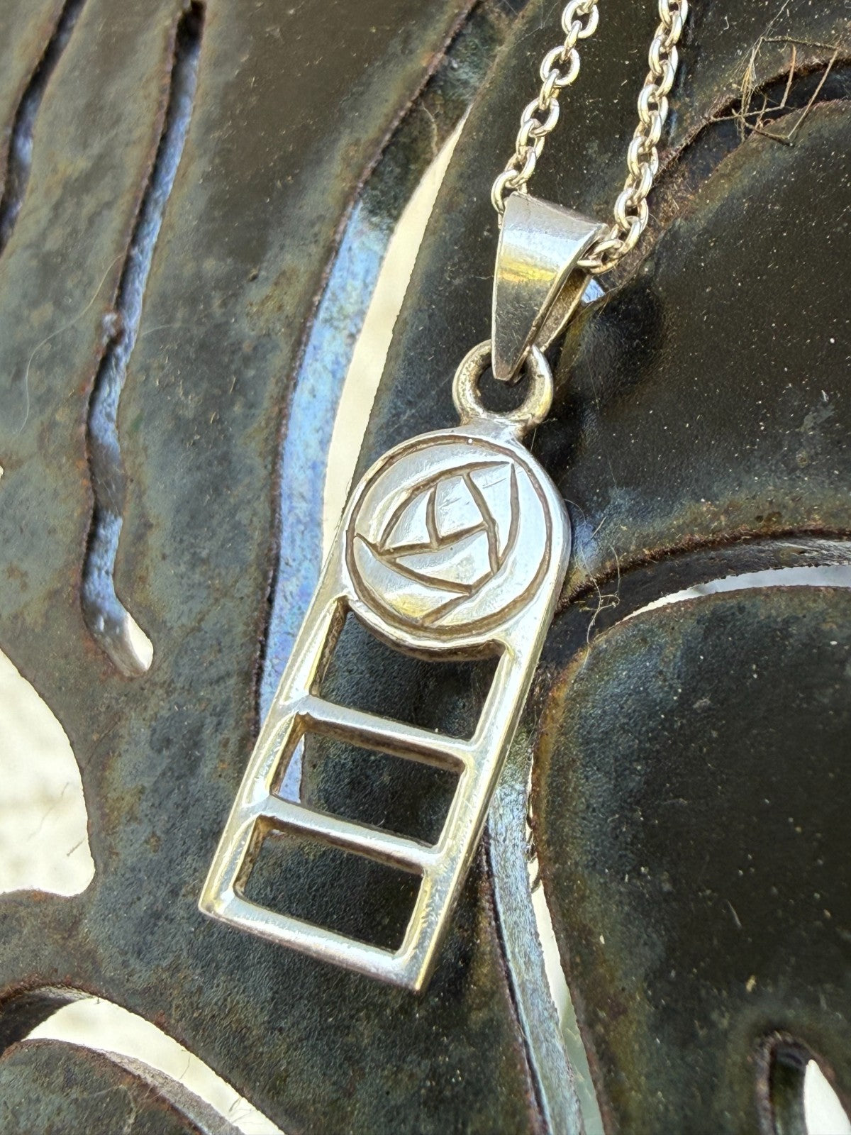 Vintage Celtic Rose Necklace Charles Rennie Mackintosh Style Sterling Silver 925