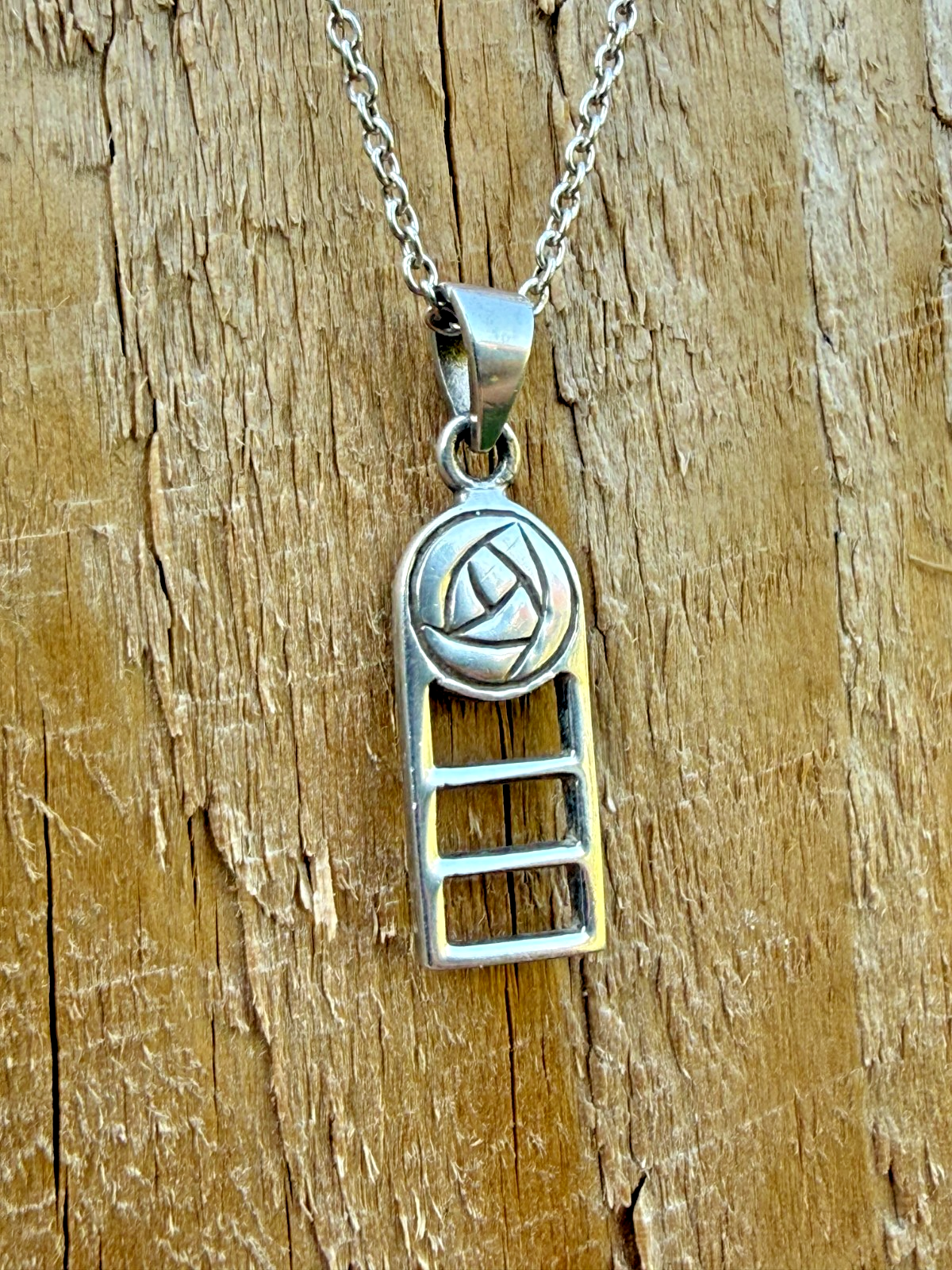 Vintage Celtic Rose Necklace Charles Rennie Mackintosh Style Sterling Silver 925