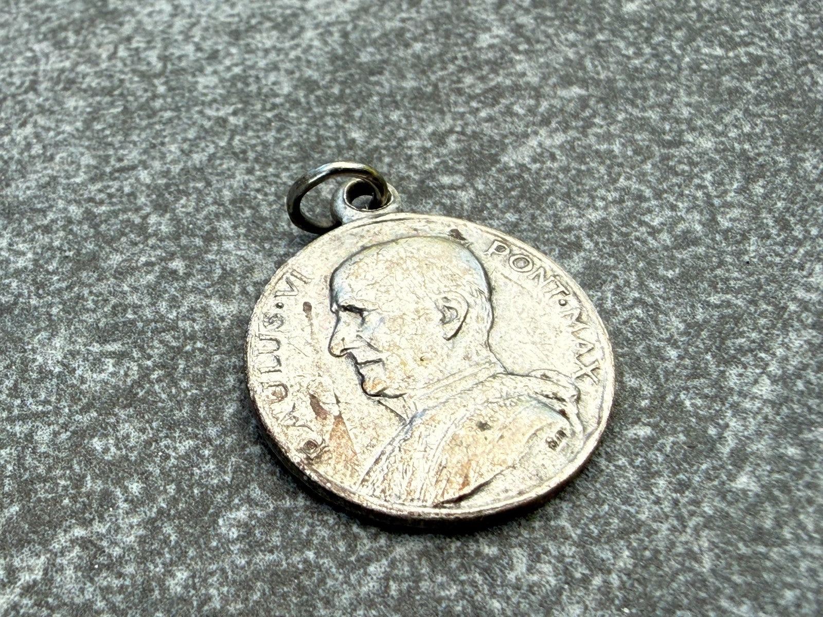 Vintage Pope Paul VI Medal Pendant Anno Santo 1975 Holy Year Rome Vatican