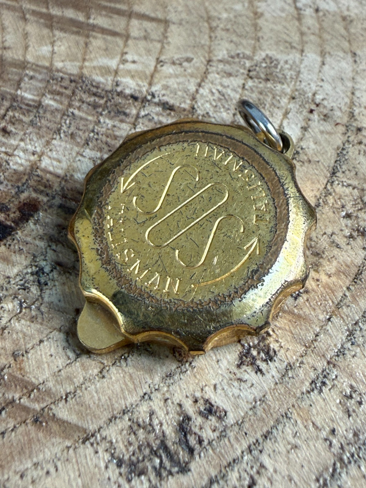 Vintage SOS Talisman Pendant St Christopher Emergency Medical ID Gold Plated