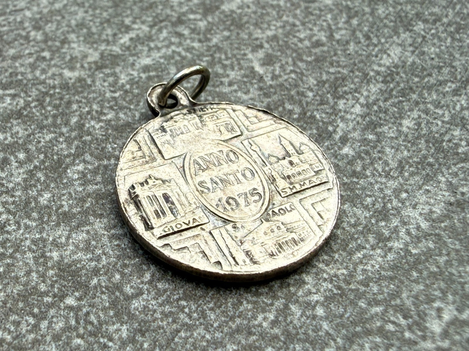 Vintage Pope Paul VI Medal Pendant Anno Santo 1975 Holy Year Rome Vatican