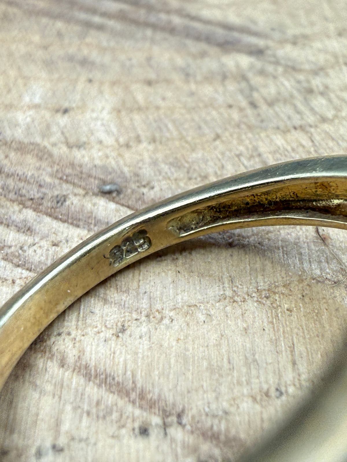 Vintage Gold Vermeil Aquamarine Cluster Ring