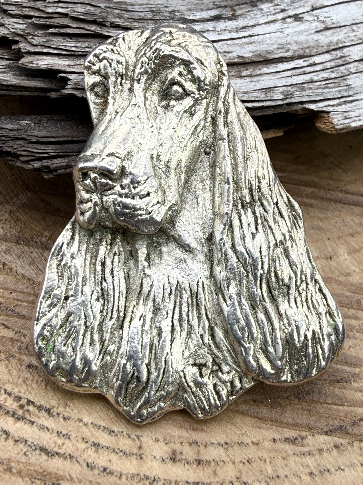 Vintage Cocker Spaniel Head Brooch