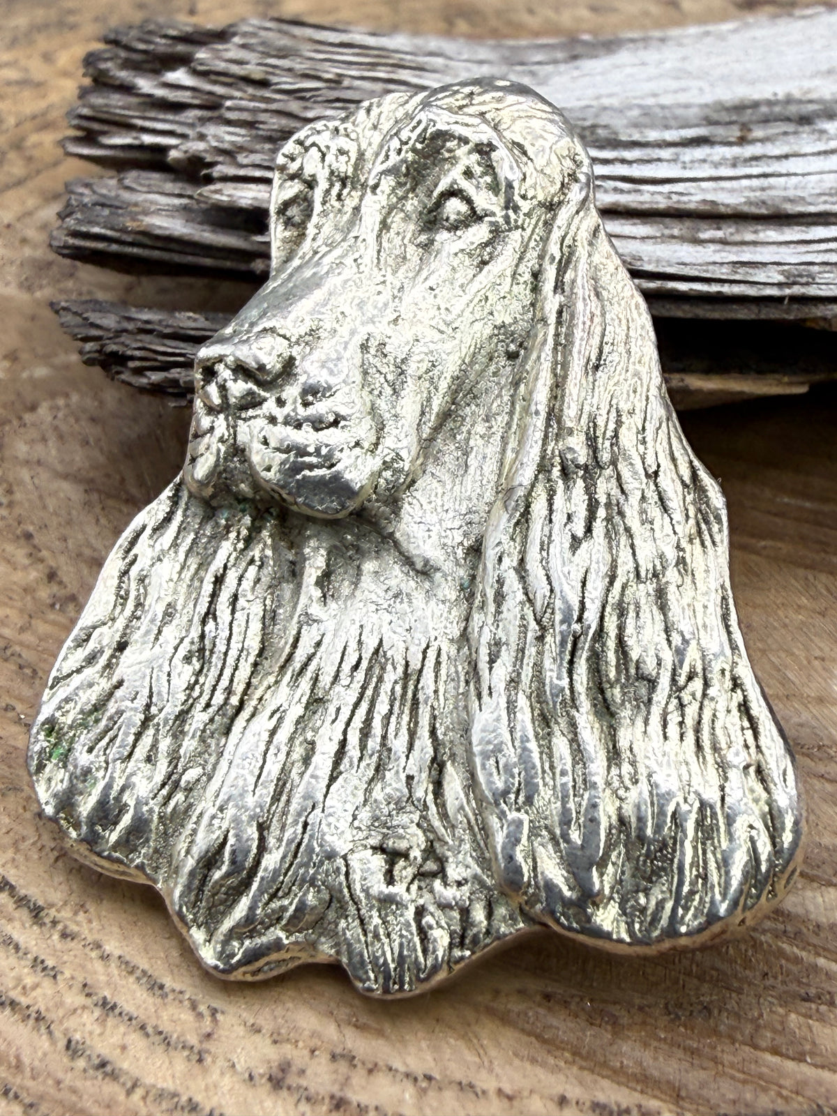 Vintage Cocker Spaniel Head Brooch