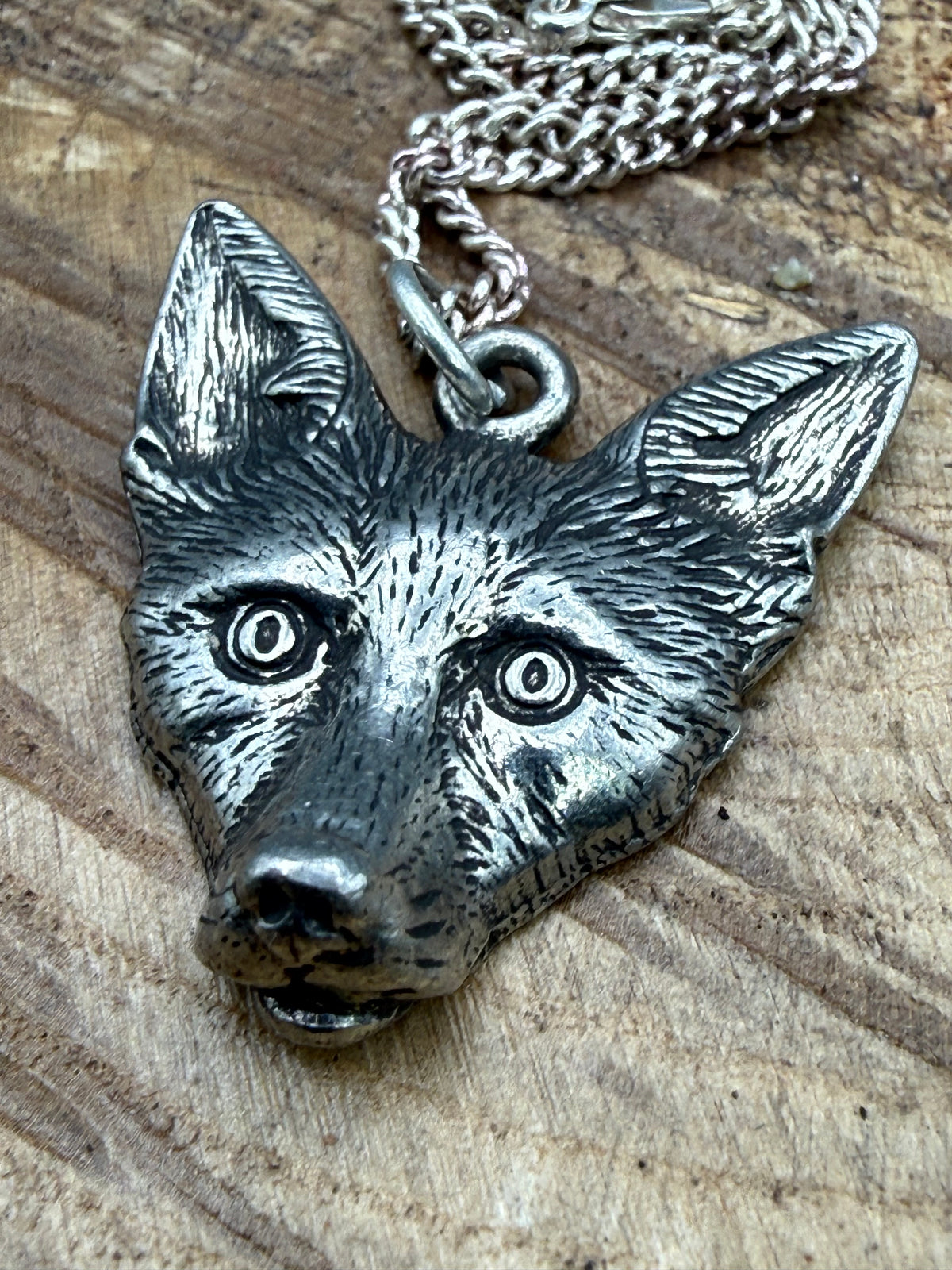 Charming Fox Head Pendant Necklace