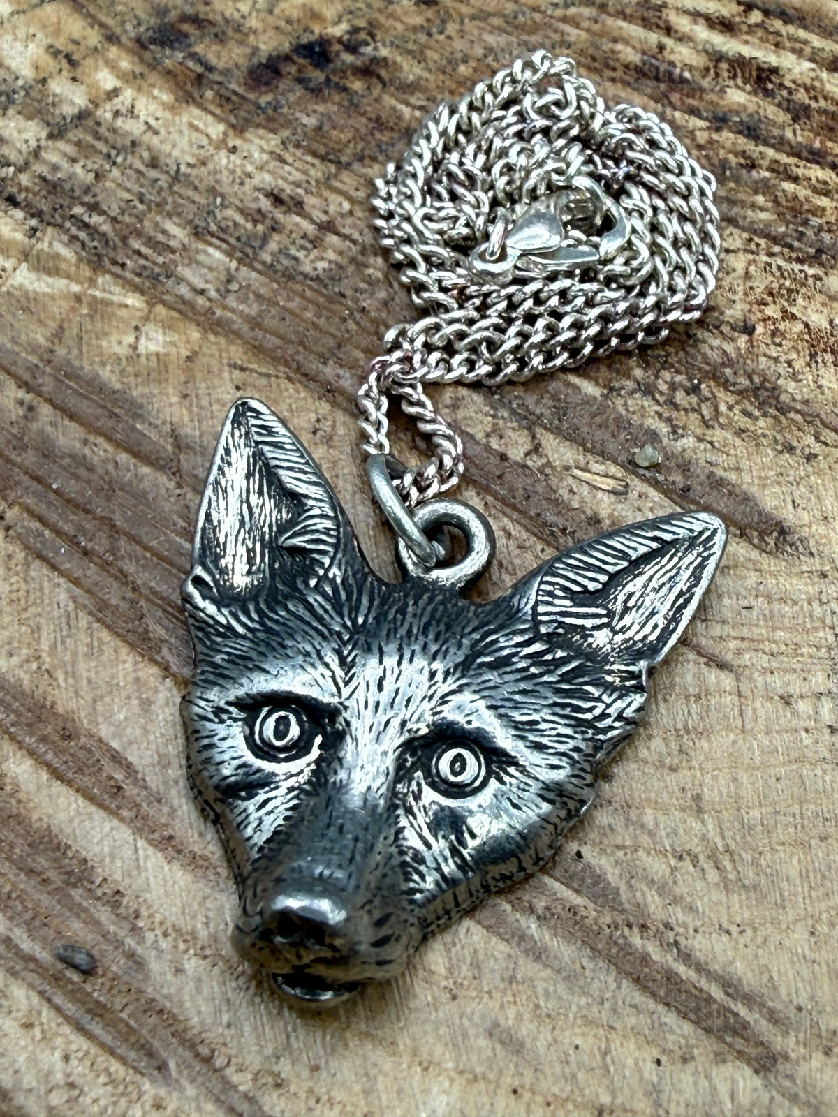 Charming Fox Head Pendant Necklace
