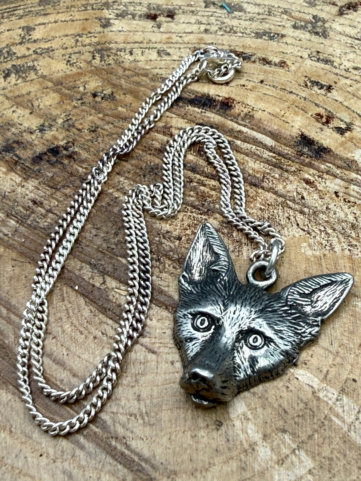 Charming Fox Head Pendant Necklace