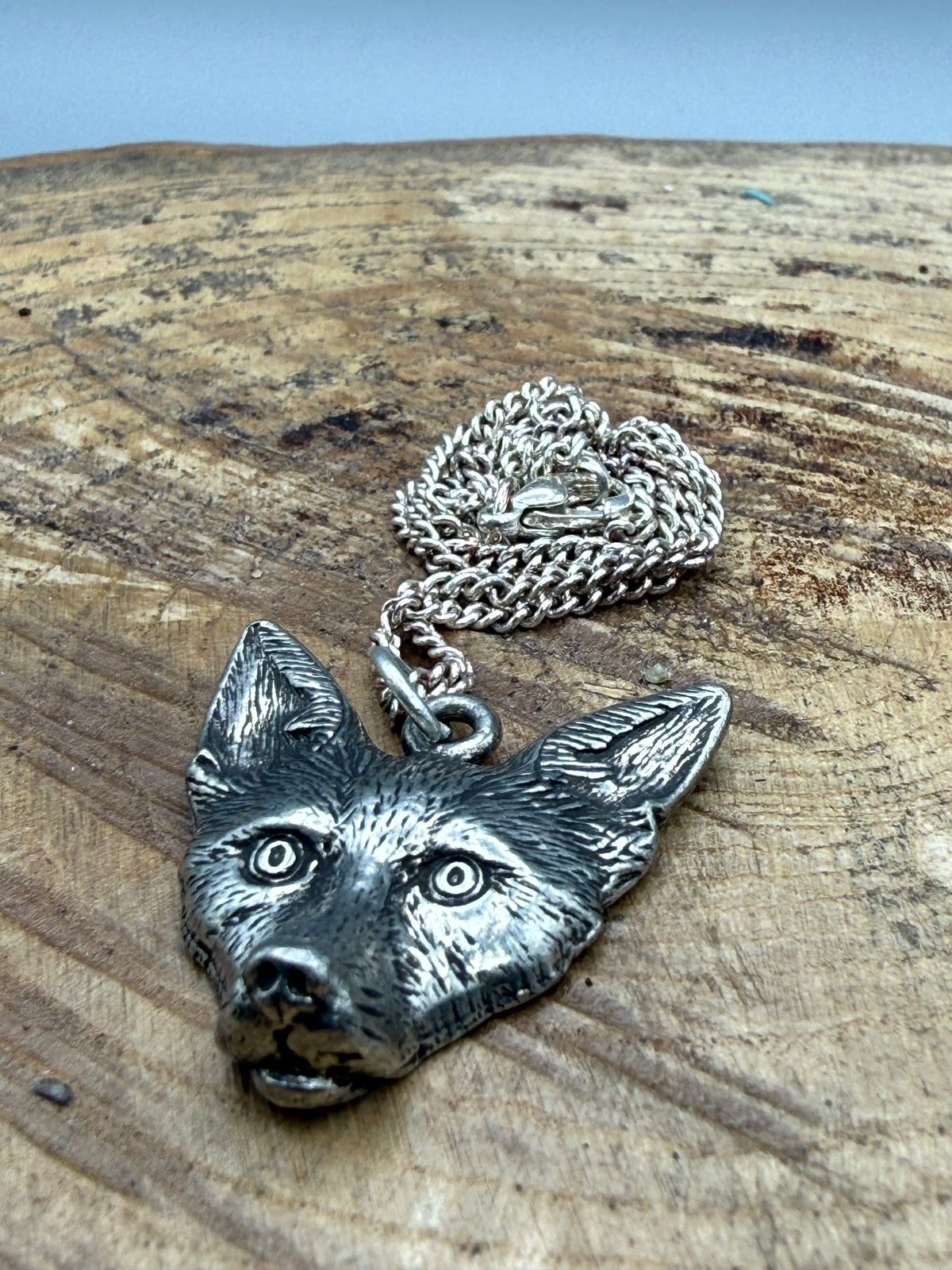 Charming Fox Head Pendant Necklace