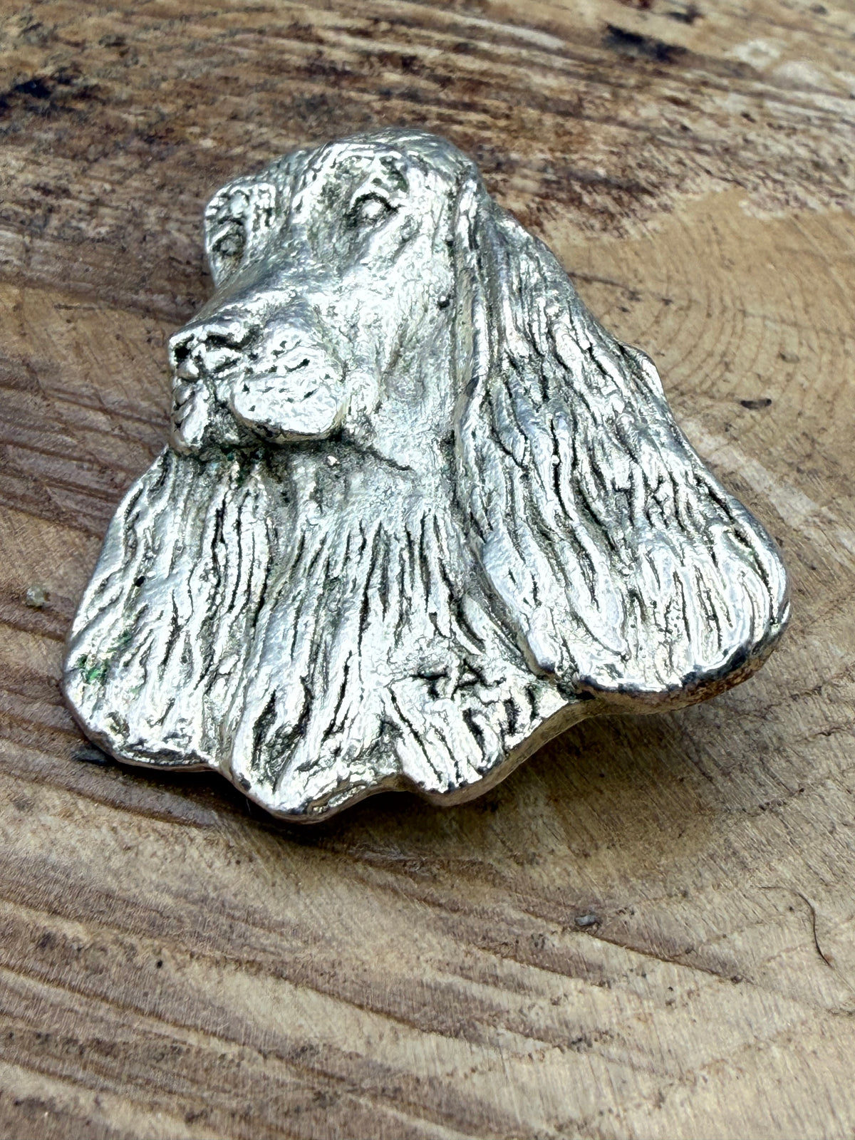 Vintage Cocker Spaniel Head Brooch