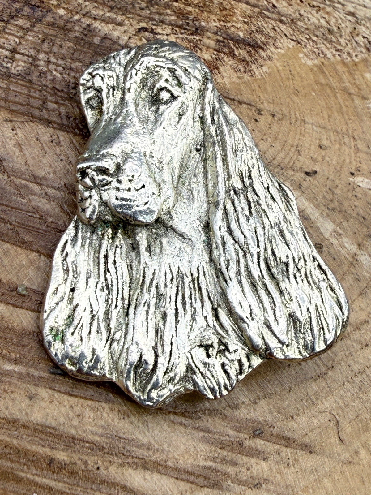 Vintage Cocker Spaniel Head Brooch