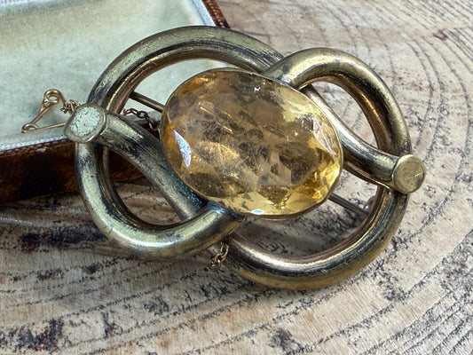 Antique Victorian Lover's Knot Brooch