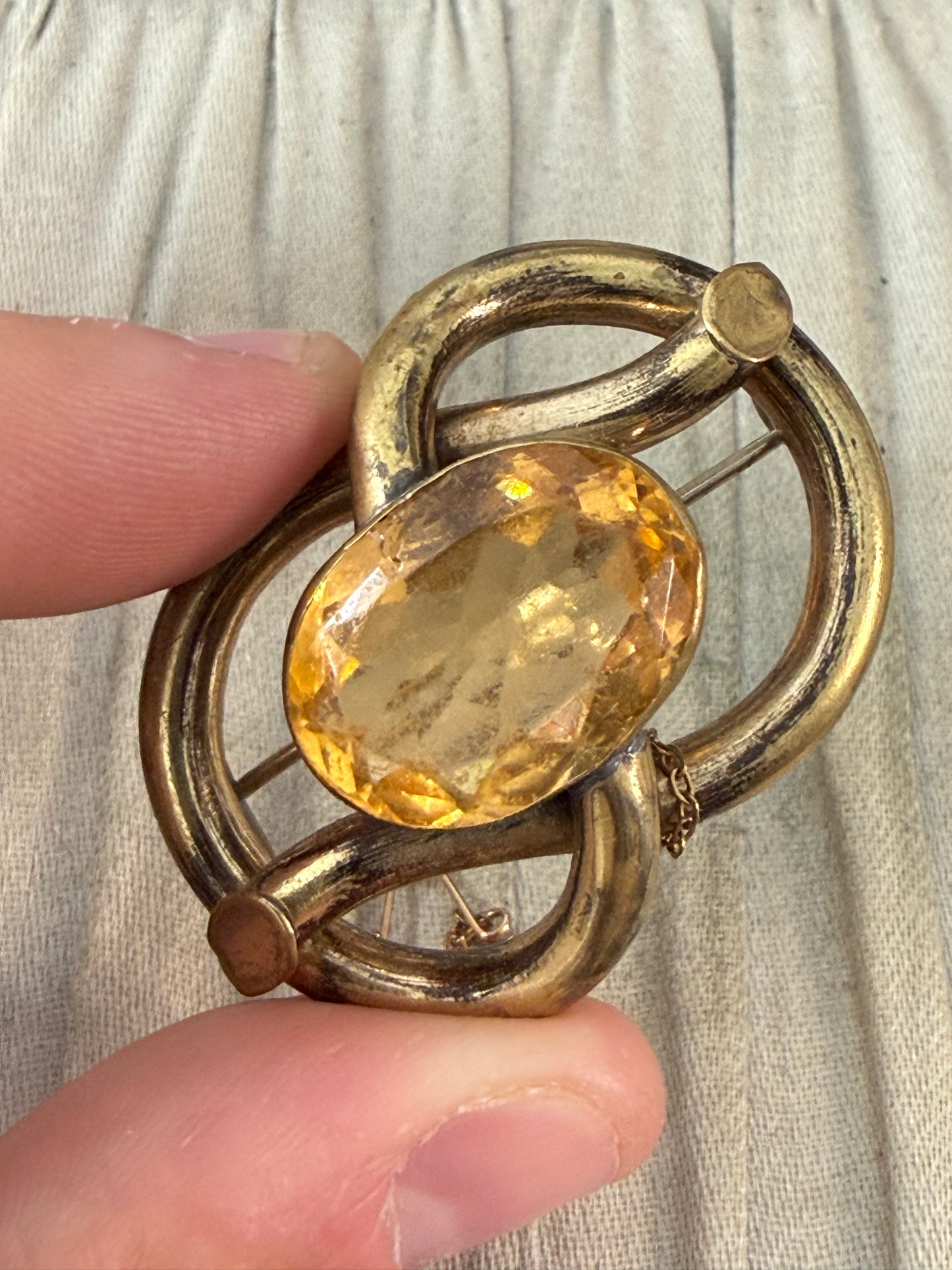 Antique Victorian Lover's Knot Brooch