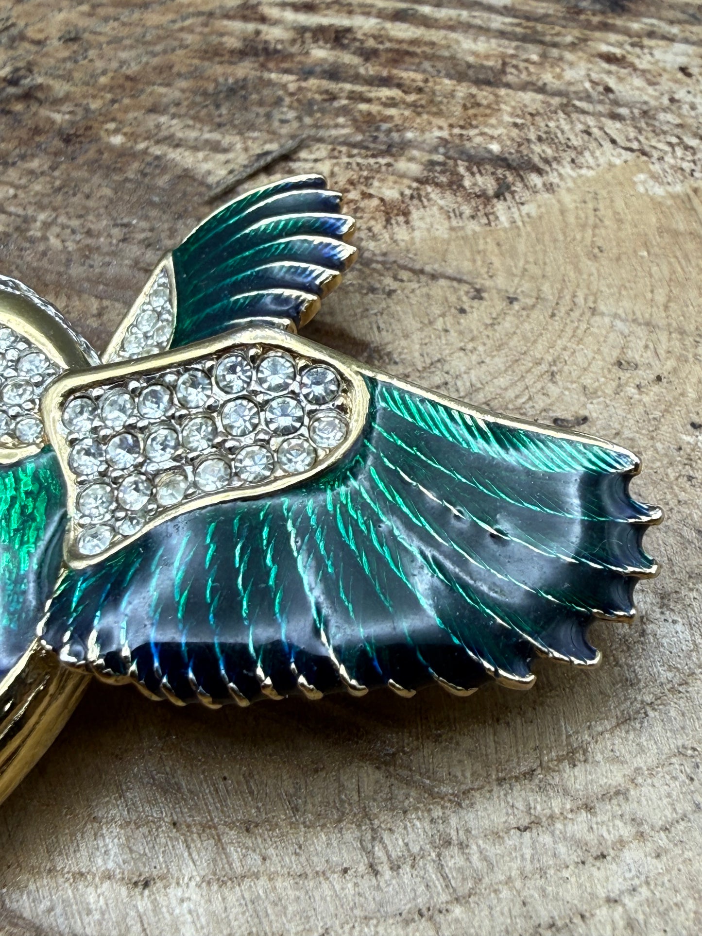 Vintage Atwood and Sawyer Hummingbird Brooch