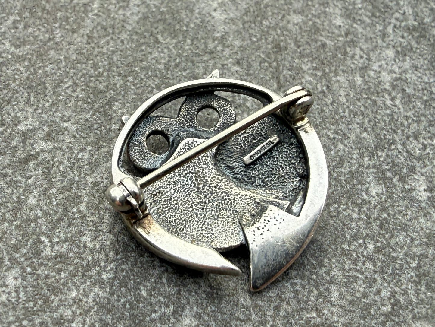 Ola Gorie Barn Owl Brooch in Sterling Silver
