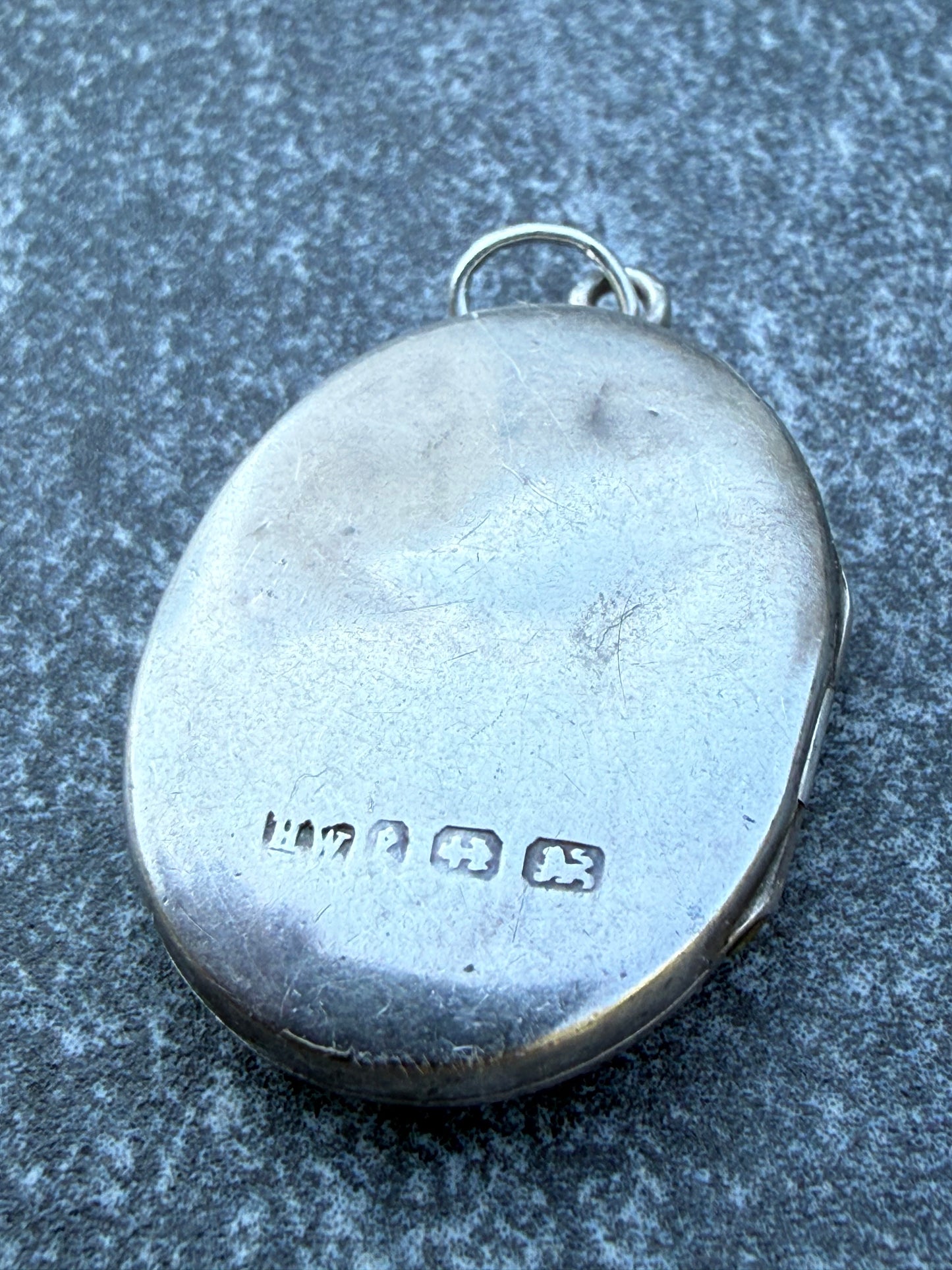 Antique Sterling Silver Foliate Pendant Locket