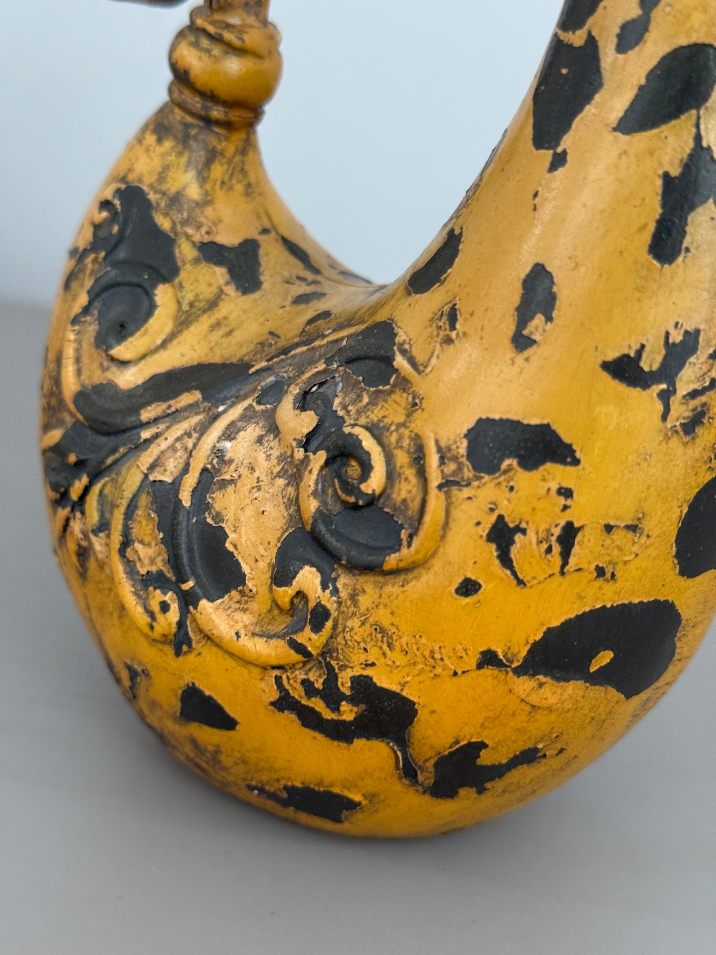 Mid Century Wrought Iron Rooster Ornament, 1950s