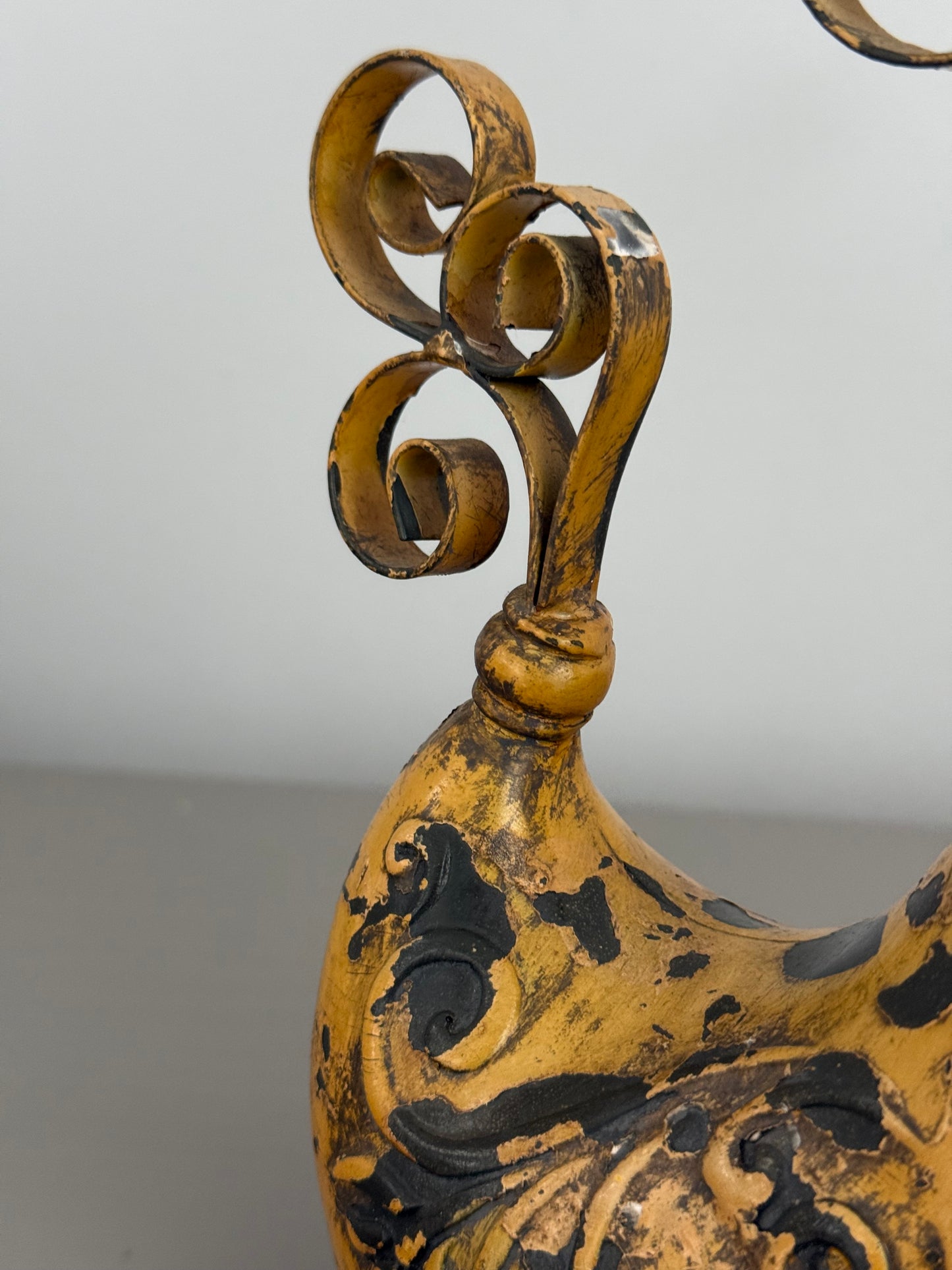Mid Century Wrought Iron Rooster Ornament, 1950s