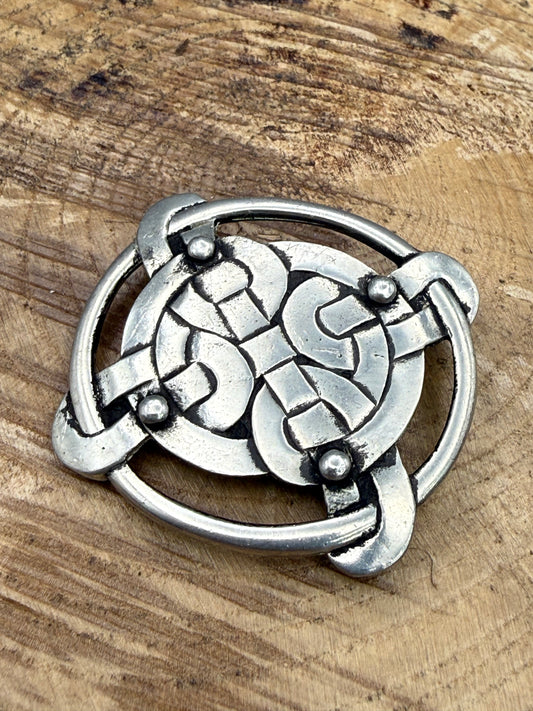 Vintage Liberty Pewter Celtic Knot Brooch