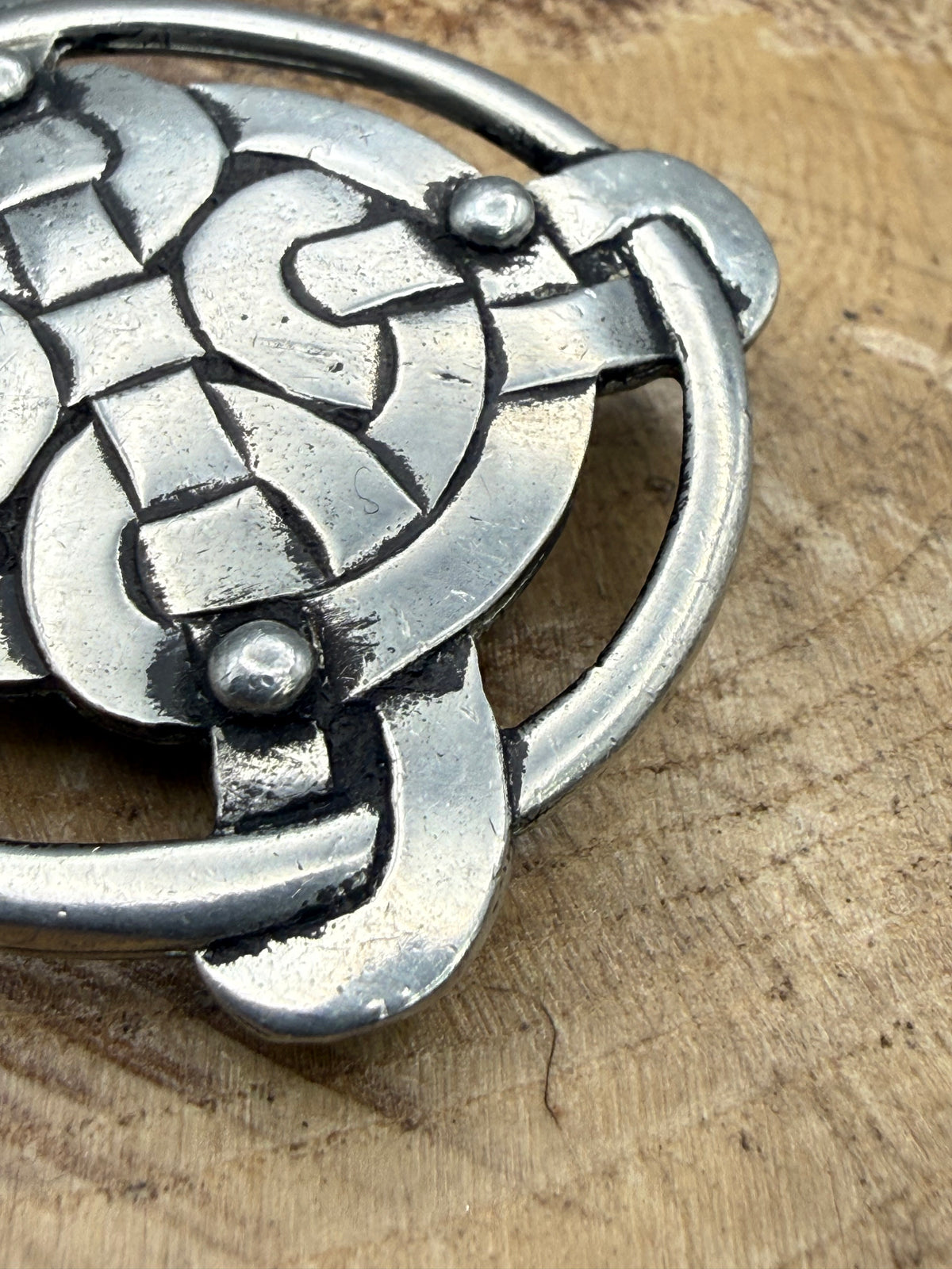 Vintage Liberty Pewter Celtic Knot Brooch