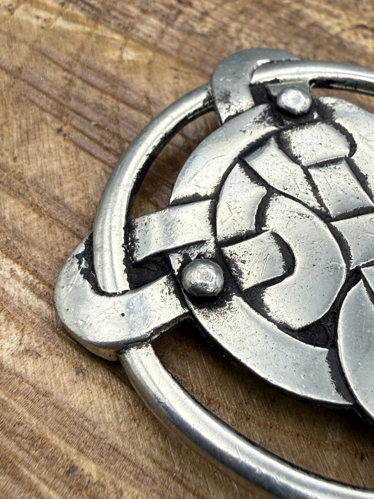 Vintage Liberty Pewter Celtic Knot Brooch