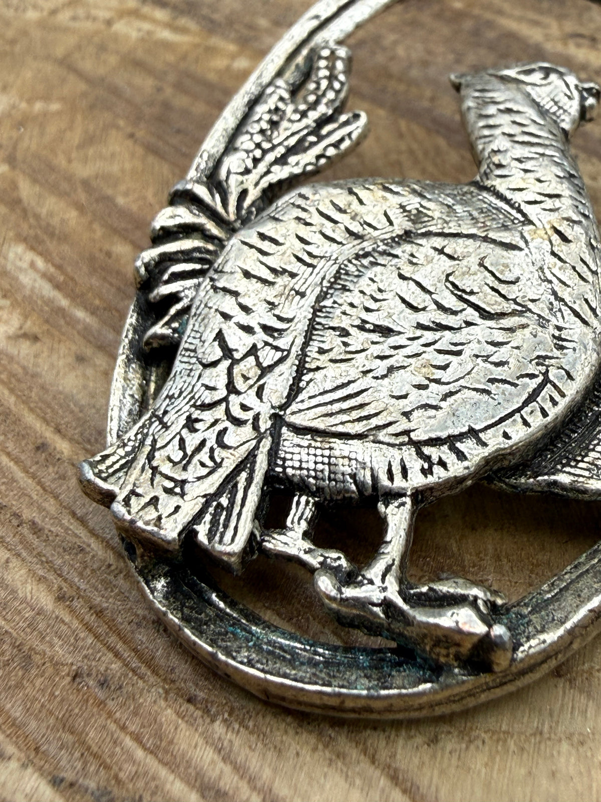 Vintage Red Grouse Brooch by Miracle