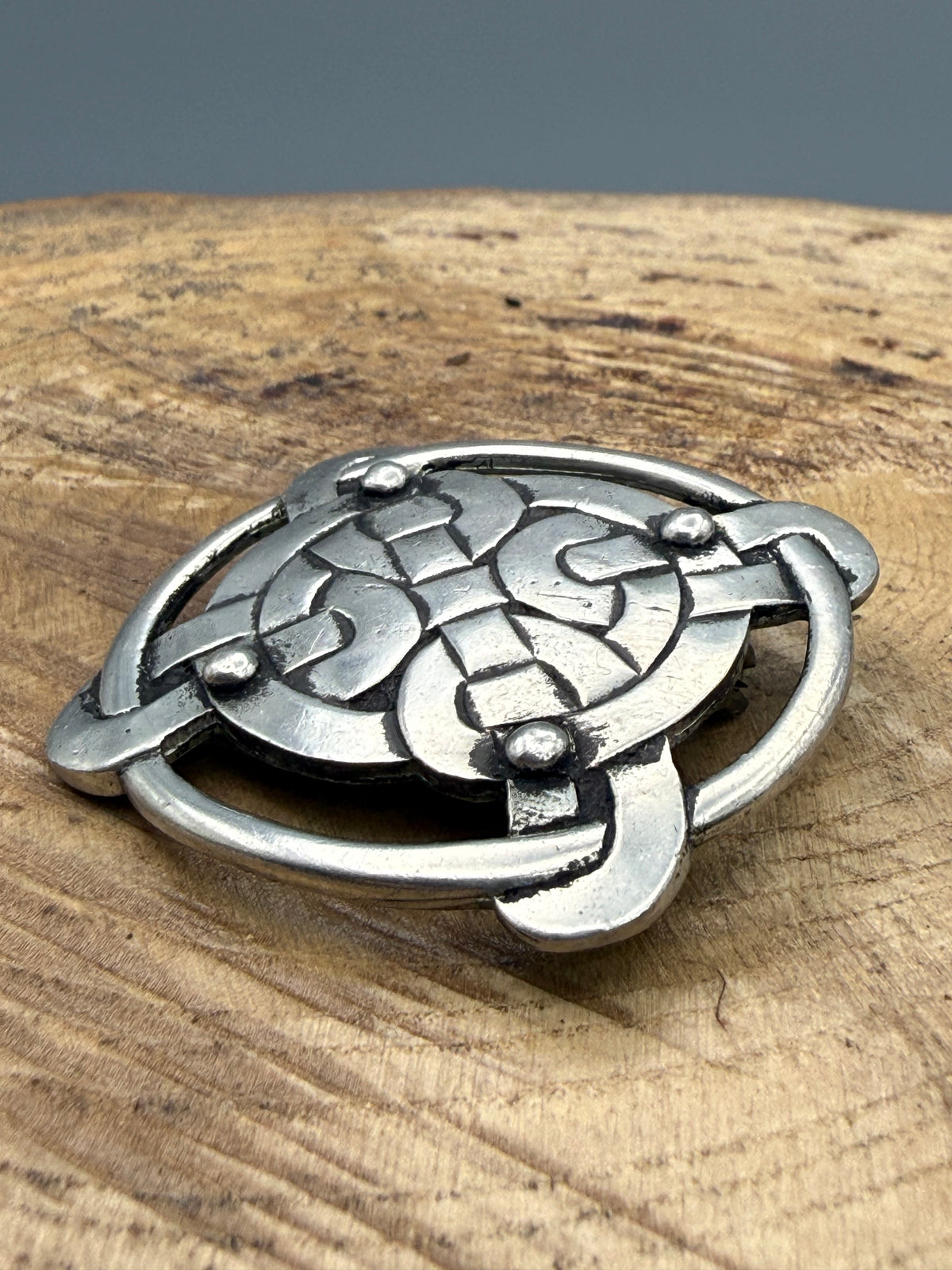 Vintage Liberty Pewter Celtic Knot Brooch