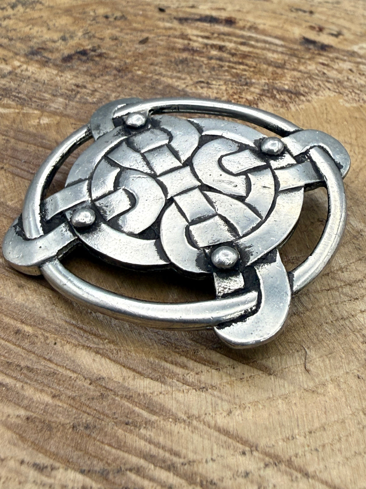 Vintage Liberty Pewter Celtic Knot Brooch