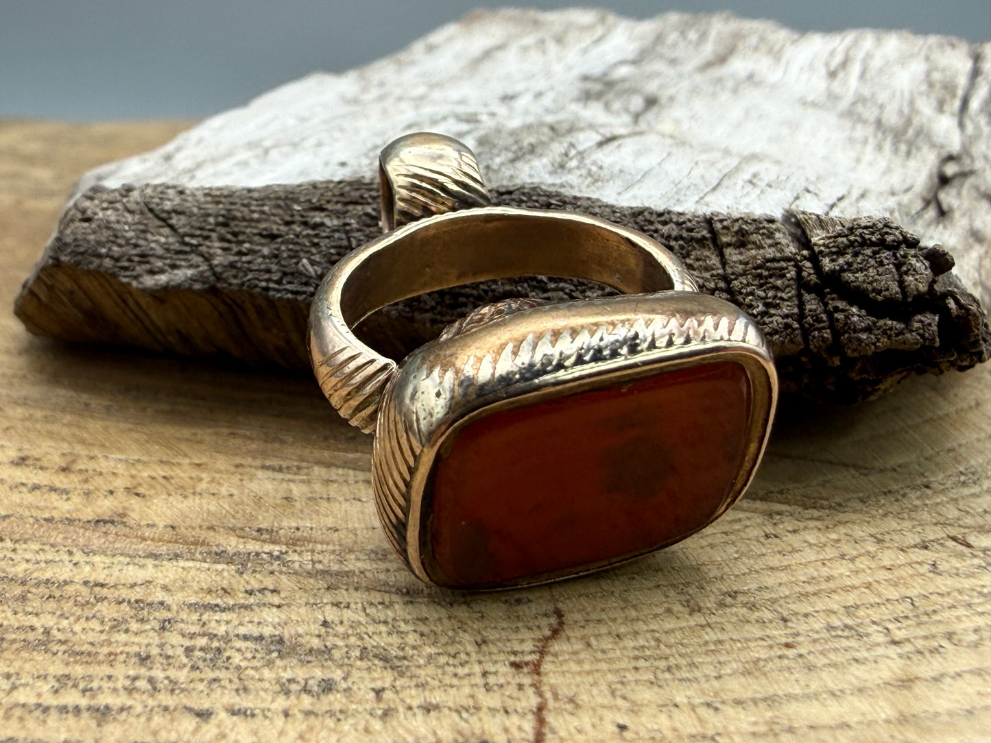 Antique Gilt Carnelian Watch Fob, Victorian Pendant