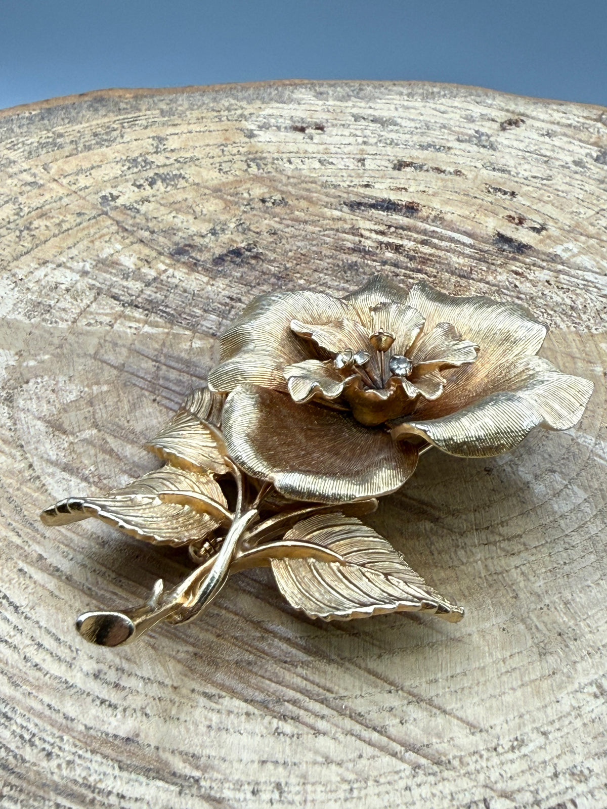Vintage Large Statement Rose Brooch