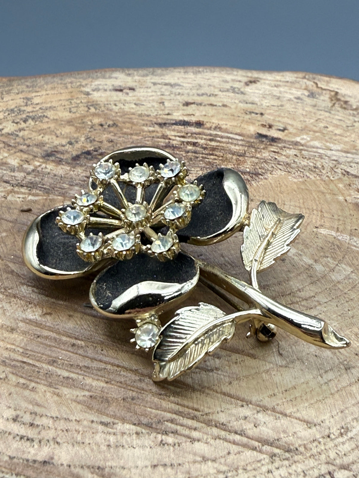 Vintage Pansy Brooch, 1960s