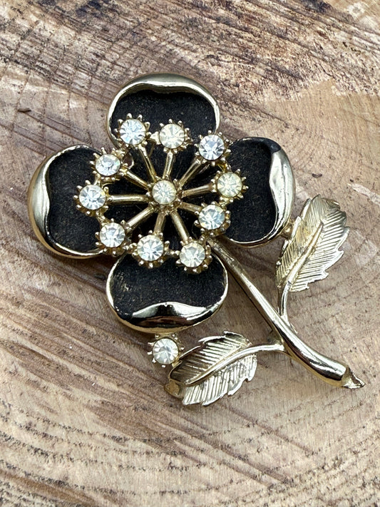 Vintage Pansy Brooch, 1960s