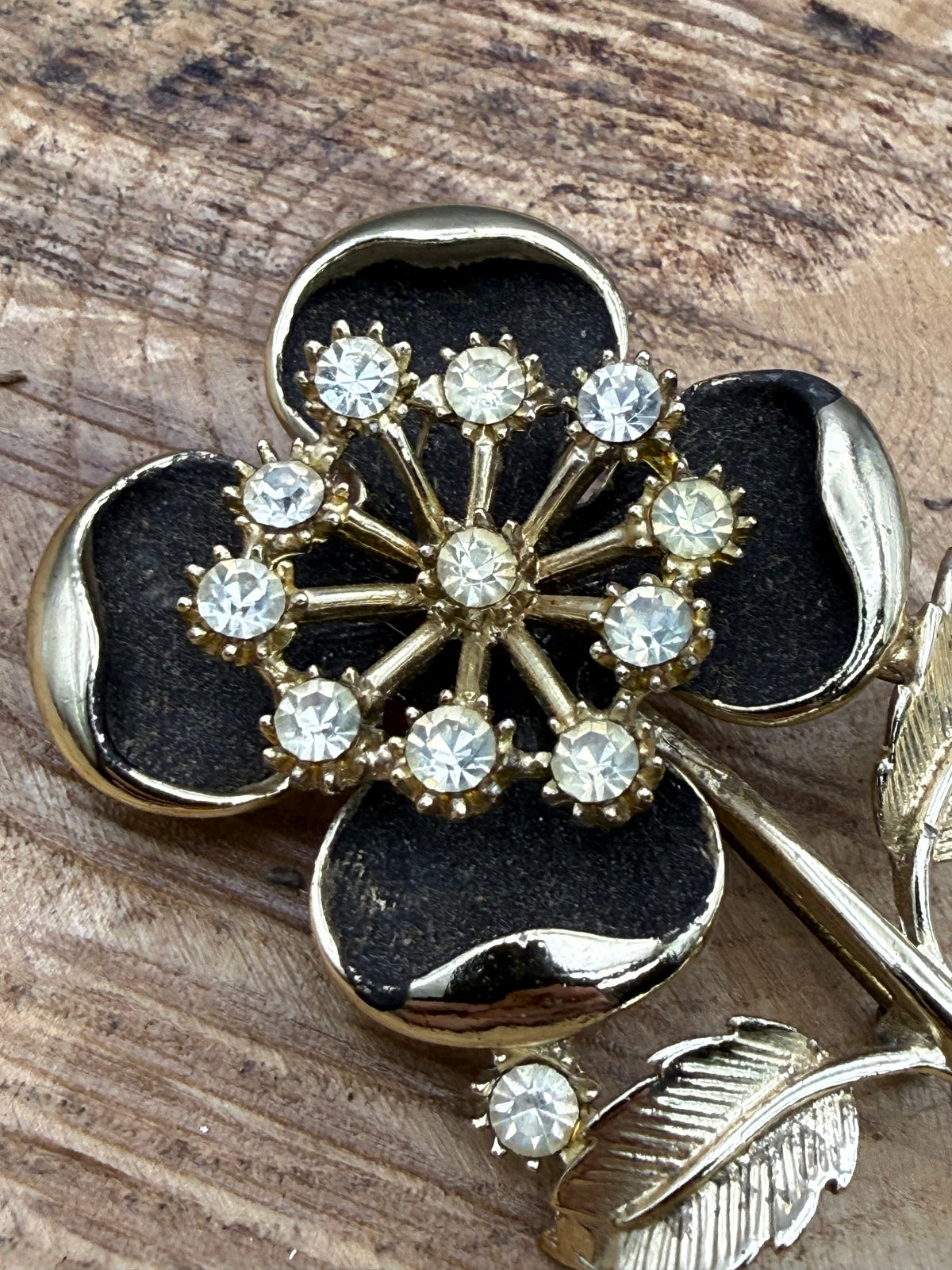 Vintage Pansy Brooch, 1960s