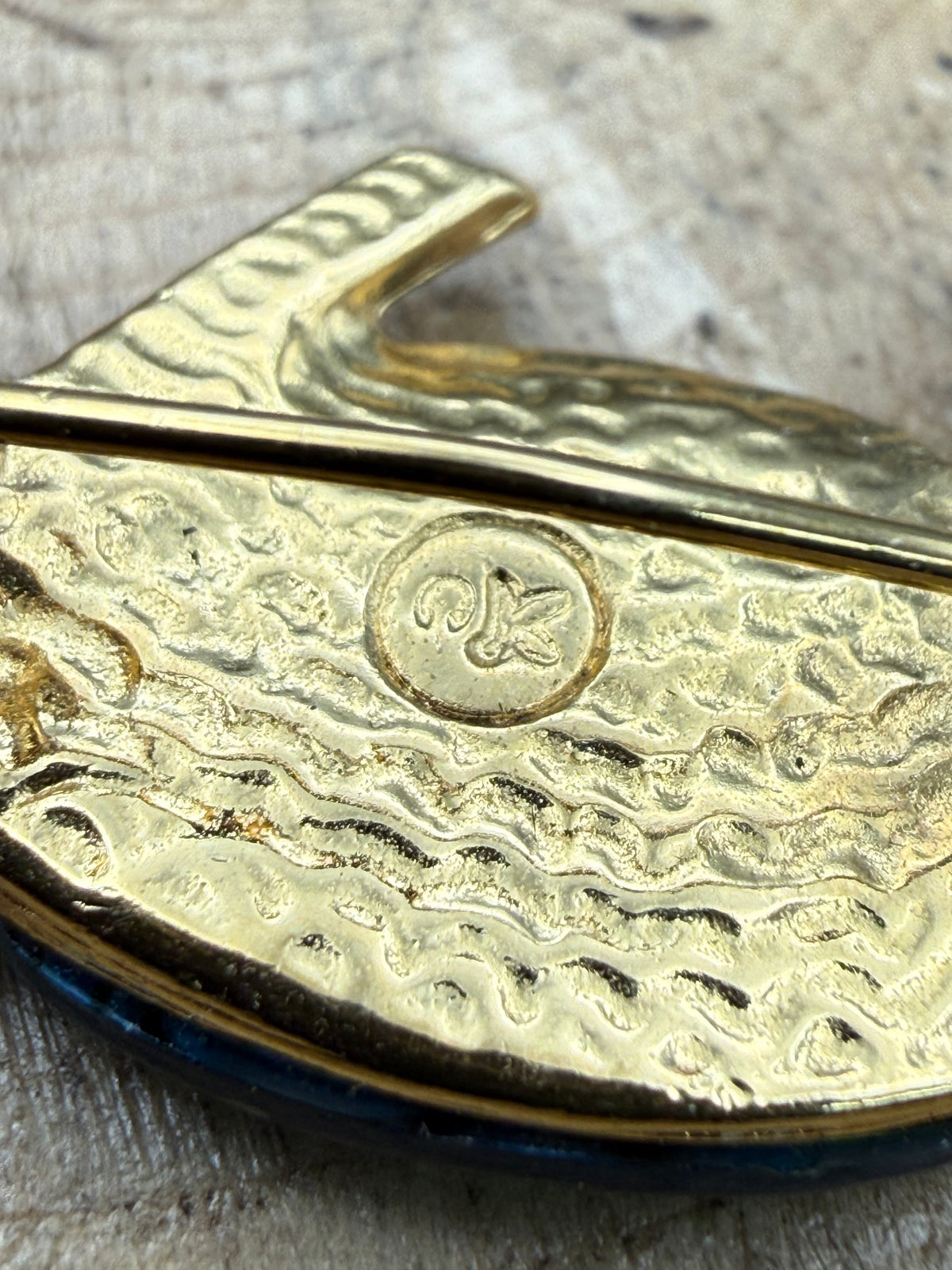 Vintage Parrot Brooch with Abalone Wings