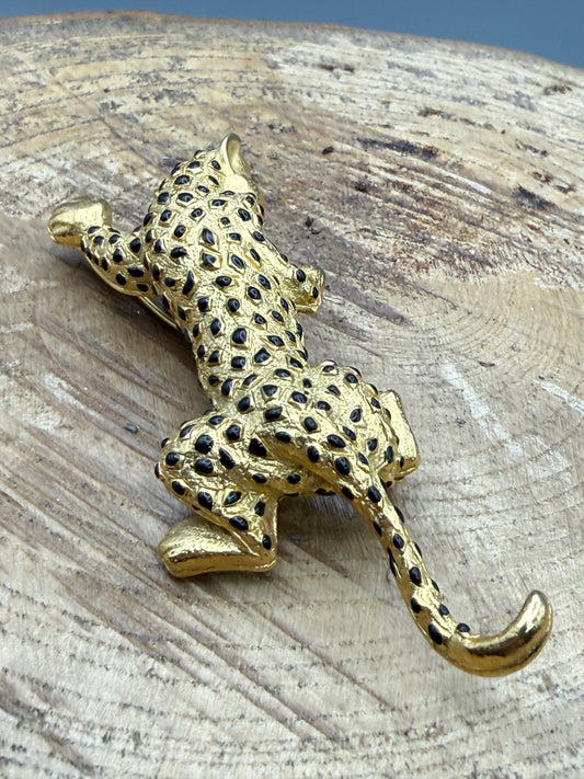 Vintage Leopard Figural Brooch