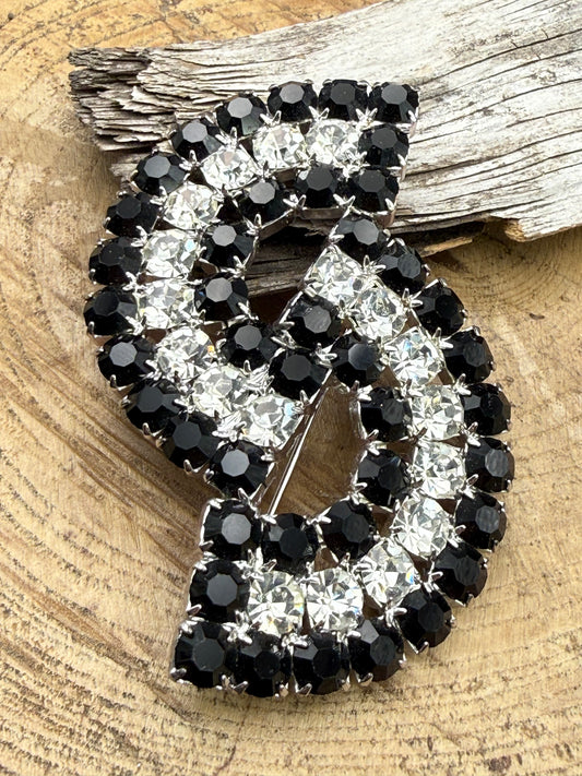 Vintage Dazzling 'S Shaped' Brooch