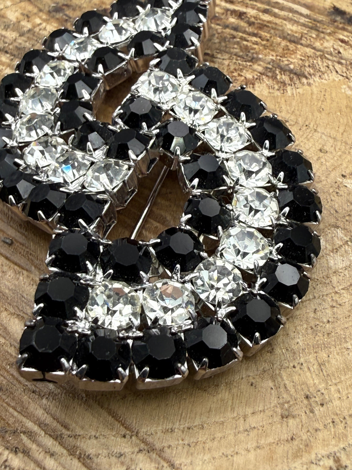 Vintage Dazzling 'S Shaped' Brooch