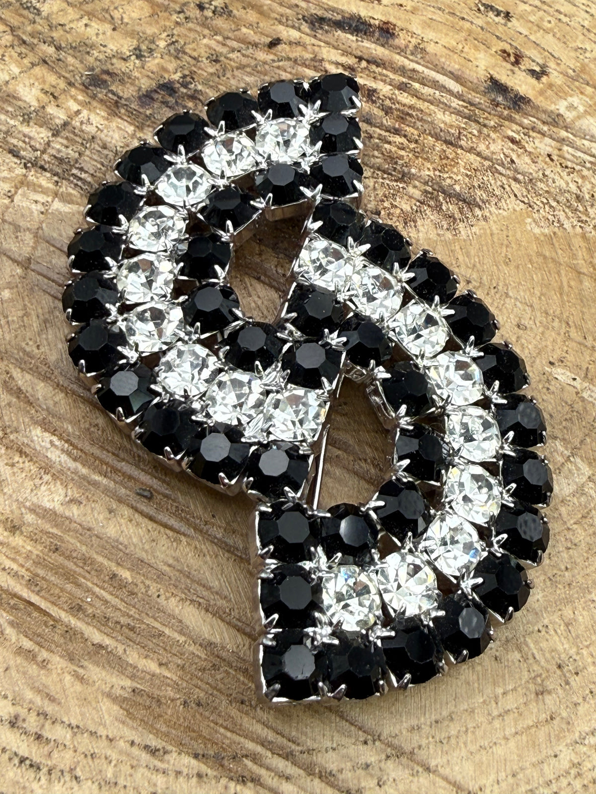 Vintage Dazzling 'S Shaped' Brooch