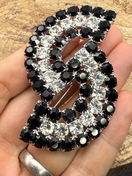 Vintage Dazzling 'S Shaped' Brooch